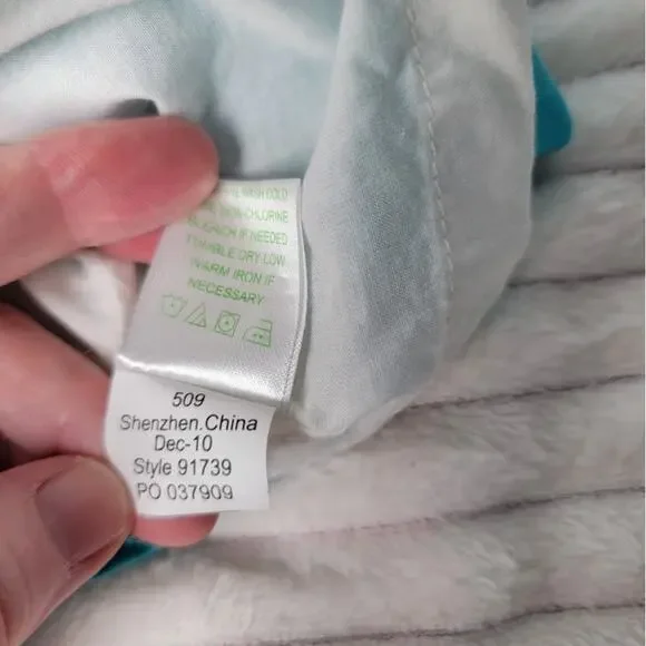 Lilly Pulitzer Teal White Embroidered Cotton Dress Size 10 Summer Resort - Picture 10 of 11